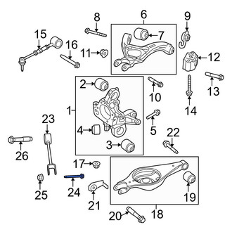 Ford OE - Front Transmission Crossmember Bolt