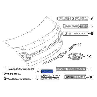 Ford OE - Rear Deck Lid Emblem