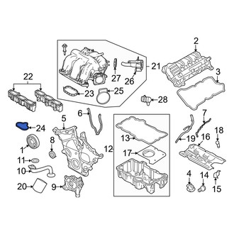 Ford OE - Lower Engine Intake Manifold Gasket