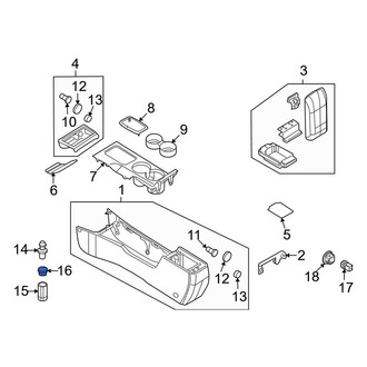 Ford OE - Front Cigarette Lighter Bezel