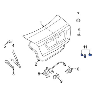 Ford OE - License Plate Bracket Hardware Kit