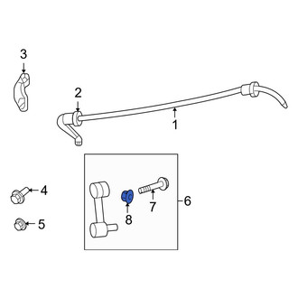 Ford OE - Rear Suspension Stabilizer Bar Bracket Nut