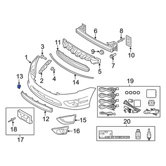 Ford OE - Bumper Impact Strip Clip