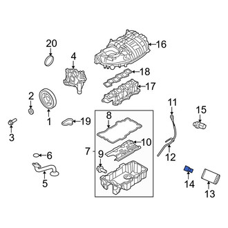 Ford OE - Engine Oil Filter Adapter Stud