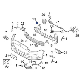 Ford OE - Bumper Impact Bar Nut