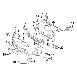 Ford OE - Front Left Bumper Cover Bracket