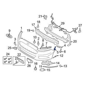 Ford OE - Cowl Cover Clip