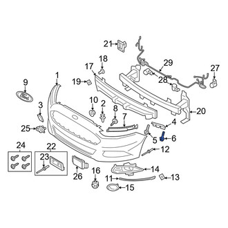 Ford OE - Cowl Cover Clip