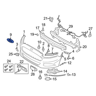 Ford OE - Front Bumper Cover Emblem
