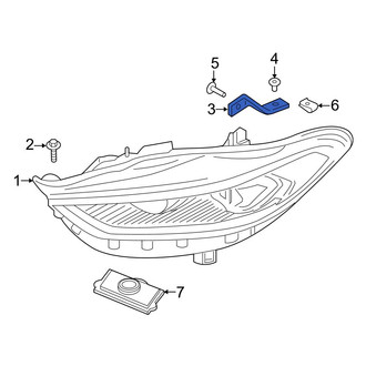 Ford OE - Left Headlight Bracket