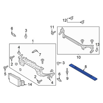 Ford OE - Front Lower Radiator Support Tie Bar