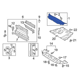 Ford OE - Front Radiator Support Access Cover