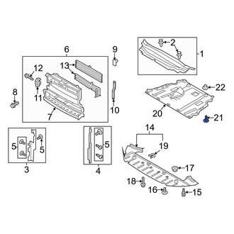 Ford OE - Front Bumper Cover Screw