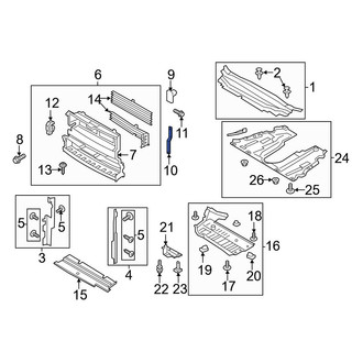 Ford OE - Radiator Support Air Duct Bracket