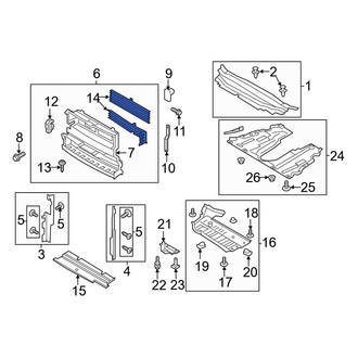 Ford OE - Front Center Radiator Support Air Duct