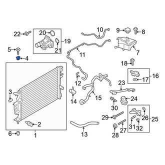 Ford OE - Upper Radiator Insulator