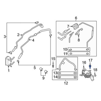 Ford OE - Automatic Transmission Oil Cooler Bolt