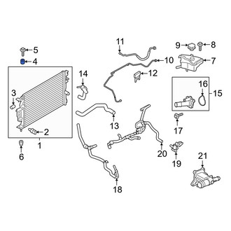 Ford OE - Upper Radiator Insulator