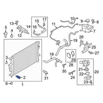Ford OE - Radiator Drain Plug