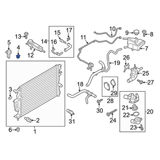 Ford OE - Upper Radiator Insulator
