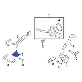 Ford OE - Engine Auxiliary Water Pump