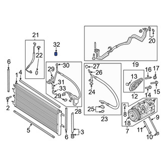 Ford OE - A/C Service Valve Cap