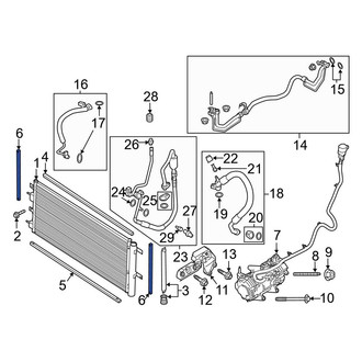 Ford OE - Lower A/C Condenser Seal
