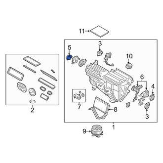 Ford OE - HVAC Air Adjustment Control Motor
