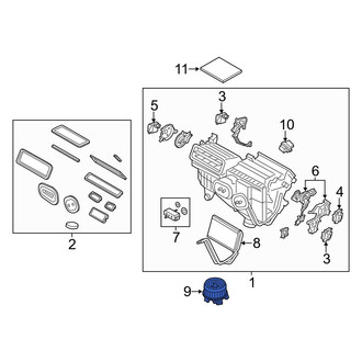 Ford OE - Front HVAC Blower Motor Assembly