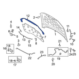 Ford OE - Front Hood Seal