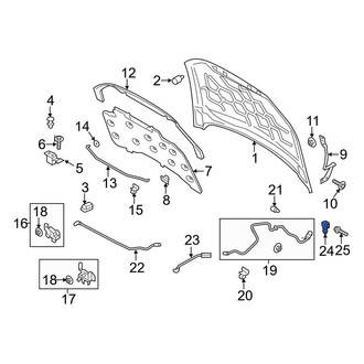 Ford OE - Front Hood Release Handle