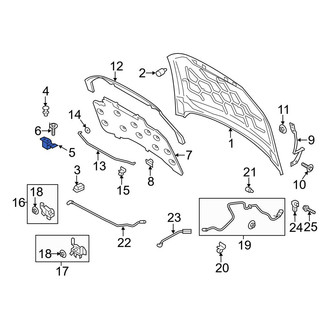 Ford OE - Front Left Hood Stop Buffer