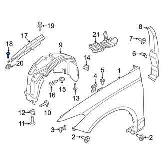 Ford OE - Fender Filler Panel Bolt