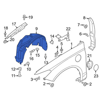 Ford OE - Front Left Fender Splash Shield