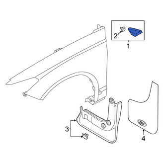 Ford OE - Front Left Fender Molding