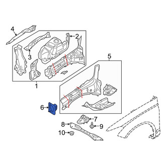 Ford OE - Front Left Frame Rail End