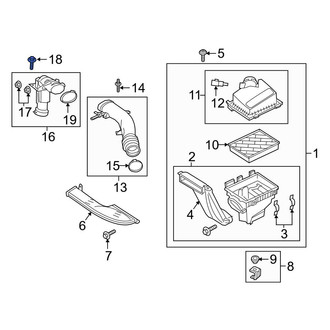 Ford OE - Engine Air Intake Hose Bolt