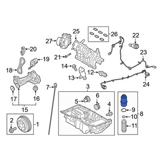 Ford OE - Engine Oil Filter Housing