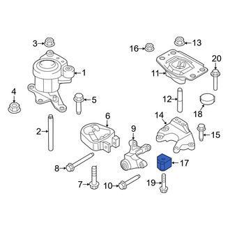 Ford OE - Lower Engine Mount Isolator
