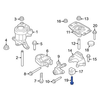 Ford OE - Lower Engine Mount Bolt