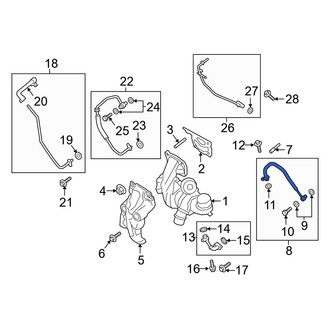Ford OE - Turbocharger Oil Line