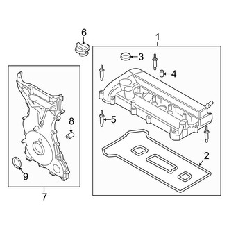 Ford OE - Engine / Transaxle - Valve & Timing Covers