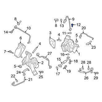 Ford OE - Turbocharger Coolant Line Bolt