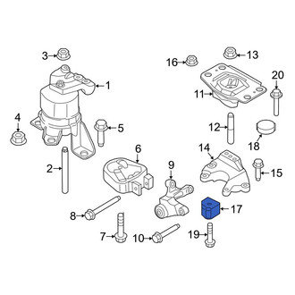 Ford OE - Lower Engine Mount Isolator