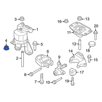 Ford OE - Lower Engine Mount Nut