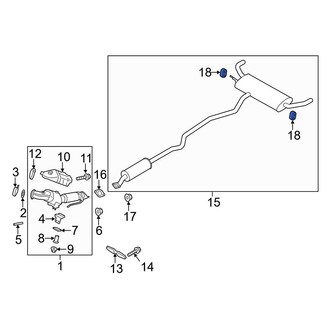 Ford OE - Exhaust System Hanger