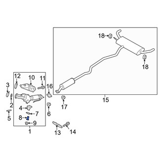 Ford OE - Catalytic Converter Spacer