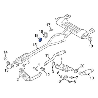 Ford OE - Exhaust Pipe Nut