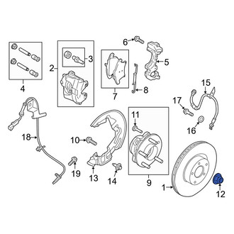 Ford OE - Rear CV Joint Nut
