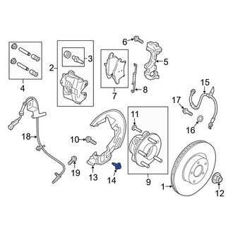 Ford OE - Brake Dust Shield Bolt
